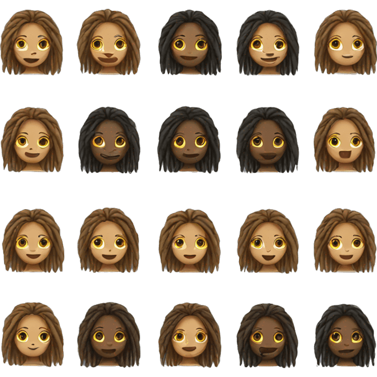 Girl with locs emoji