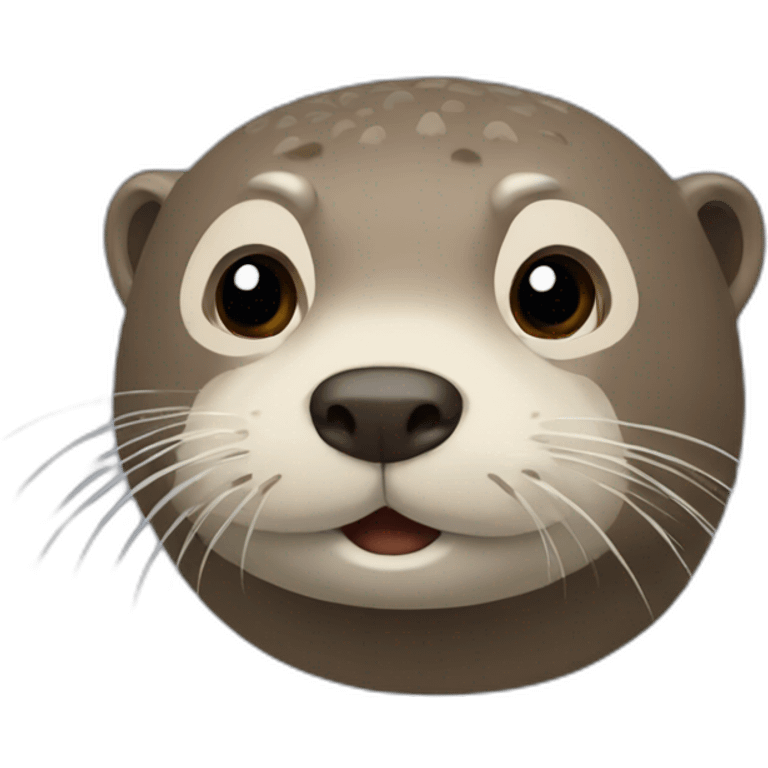 Loutre sur terre rtue emoji