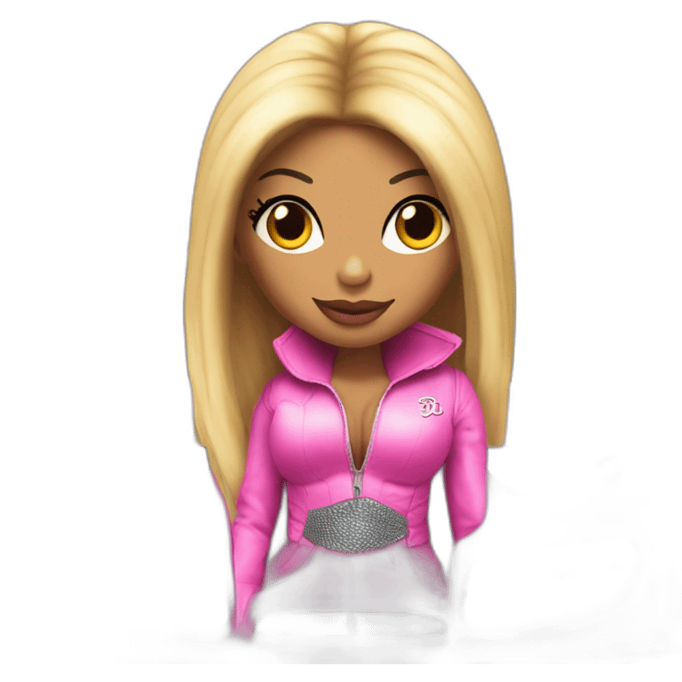 Niki Minaj in a Bugatti emoji