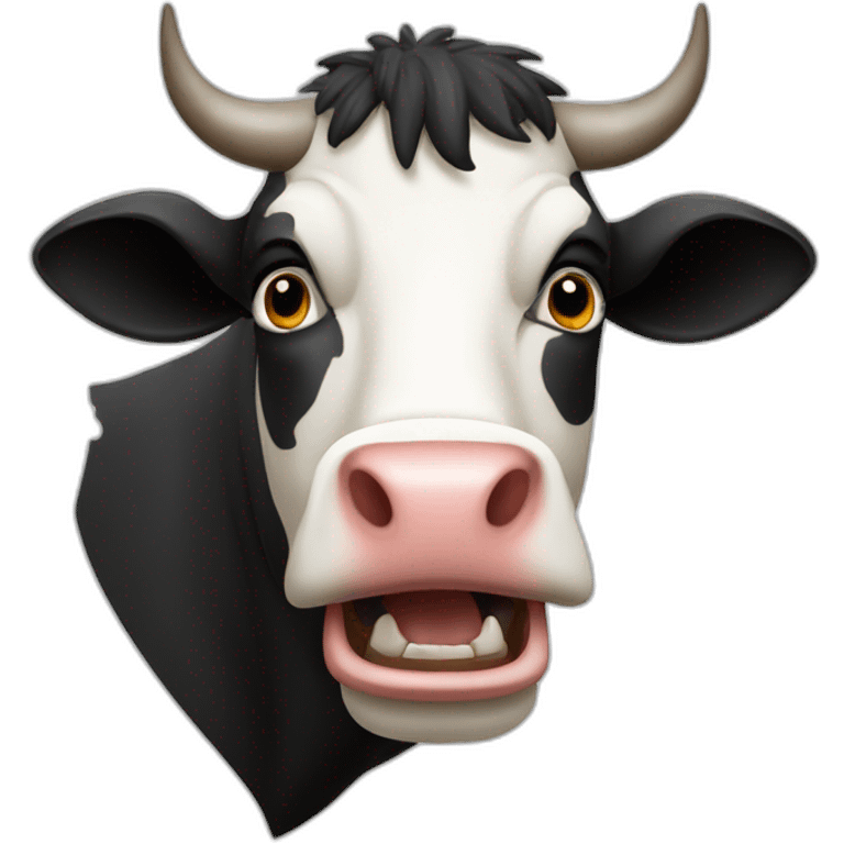 vache qui brute emoji