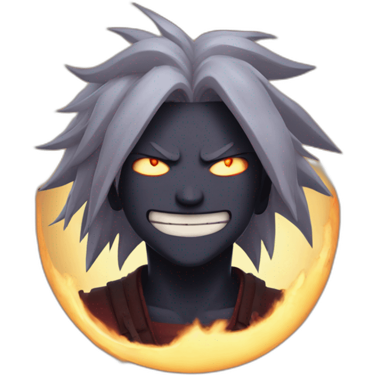 Madara with demon smile emoji