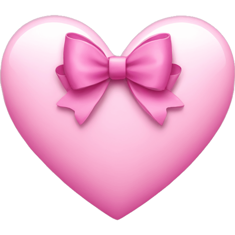 Pink heart with bow emoji