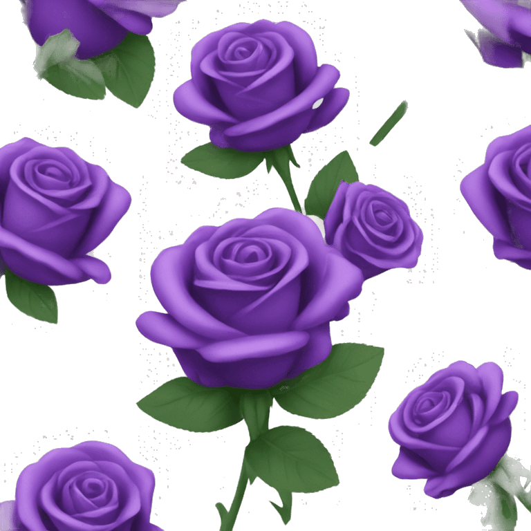 purple rose flower bouquet  emoji