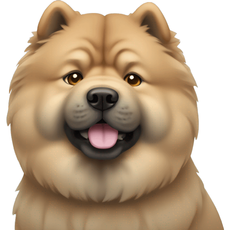  chow chow with blue gray eyes emoji