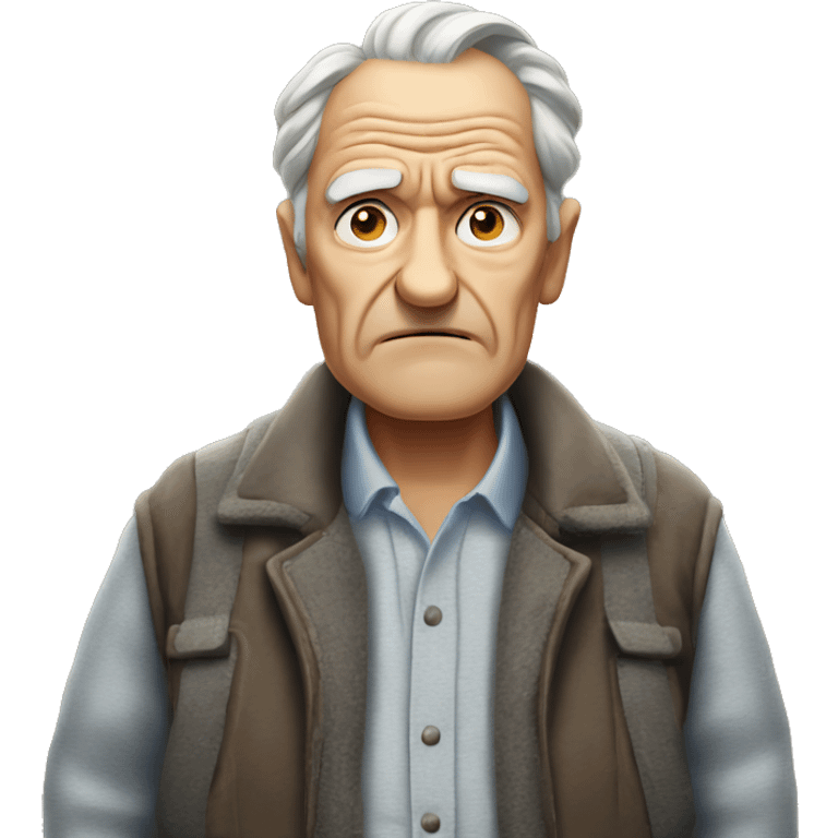 Grumpy old man emoji