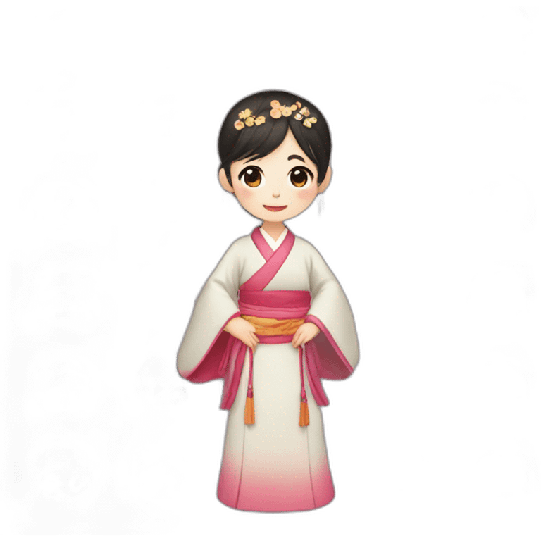 Little girl in Hanfu emoji