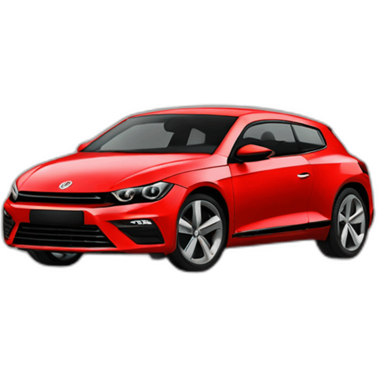 Red Volkswagen scirocco emoji