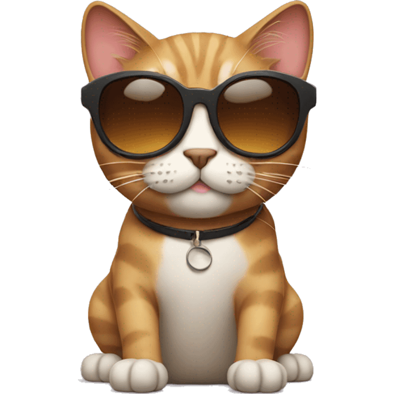 Cat wearing sunglasses emoji