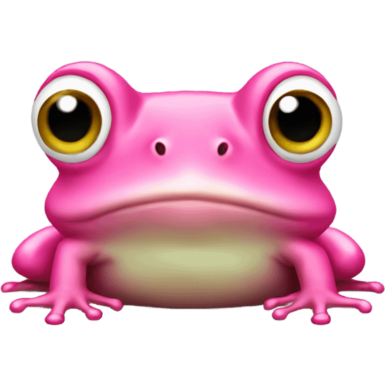 Pink frog emoji