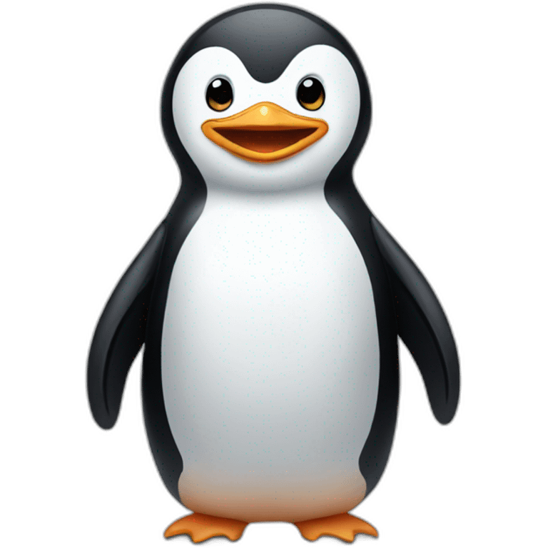 Penguin with teeth emoji