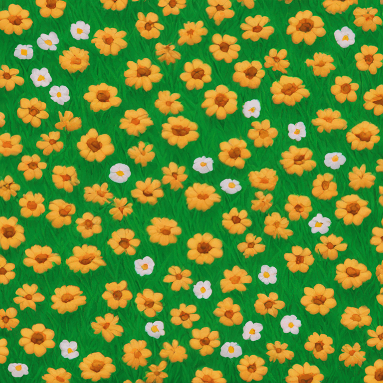 Flower field  emoji