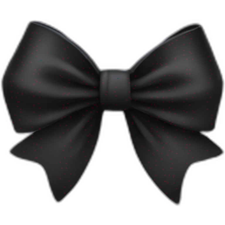 Black bow emoji