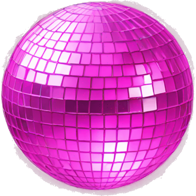 Pink disco ball emoji