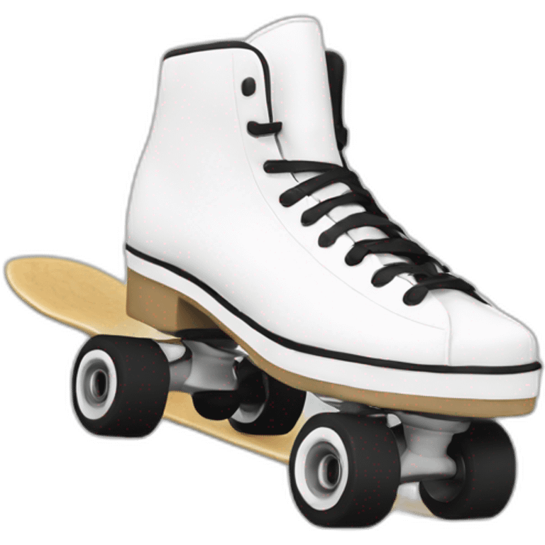 Skate blanco y negro  emoji