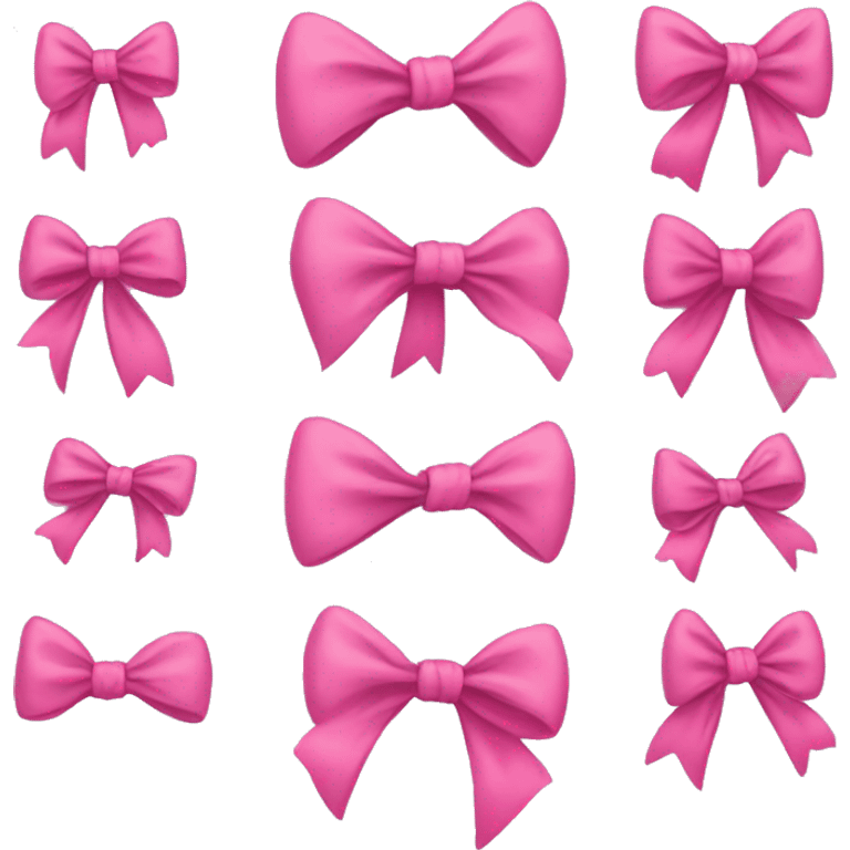 Pink bows emoji