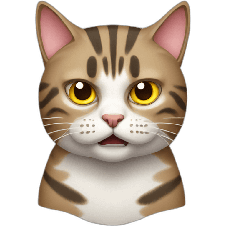 angry tabby cat emoji