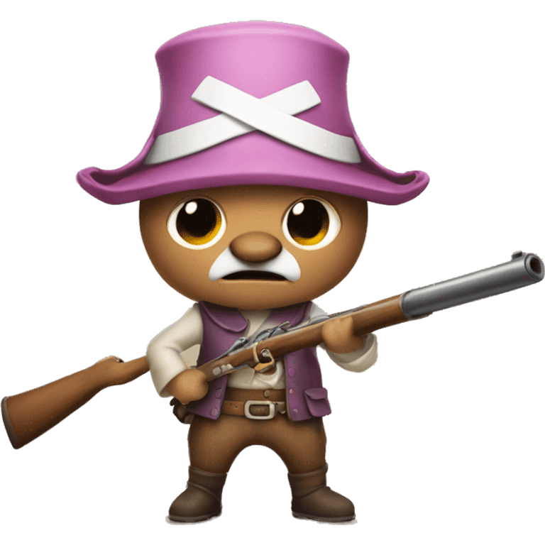 tony tony chopper with a musket emoji