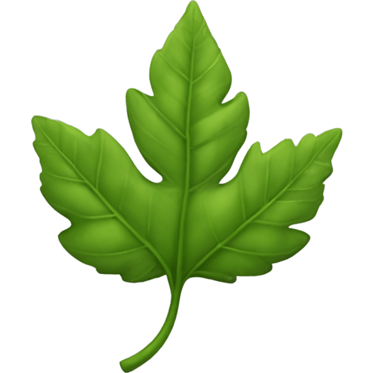 Reaslistic leaf emoji