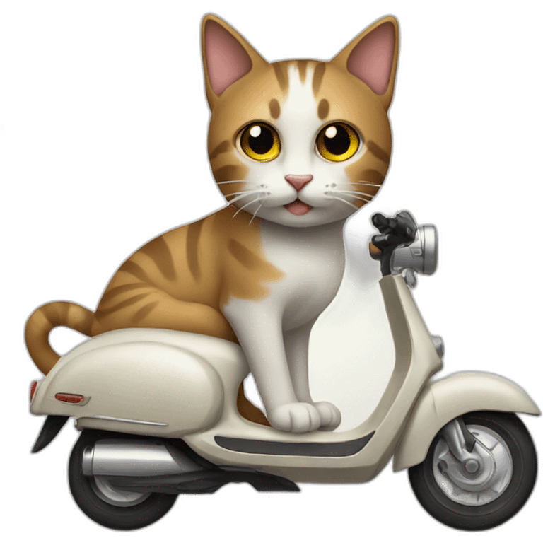 cat on a scooter emoji