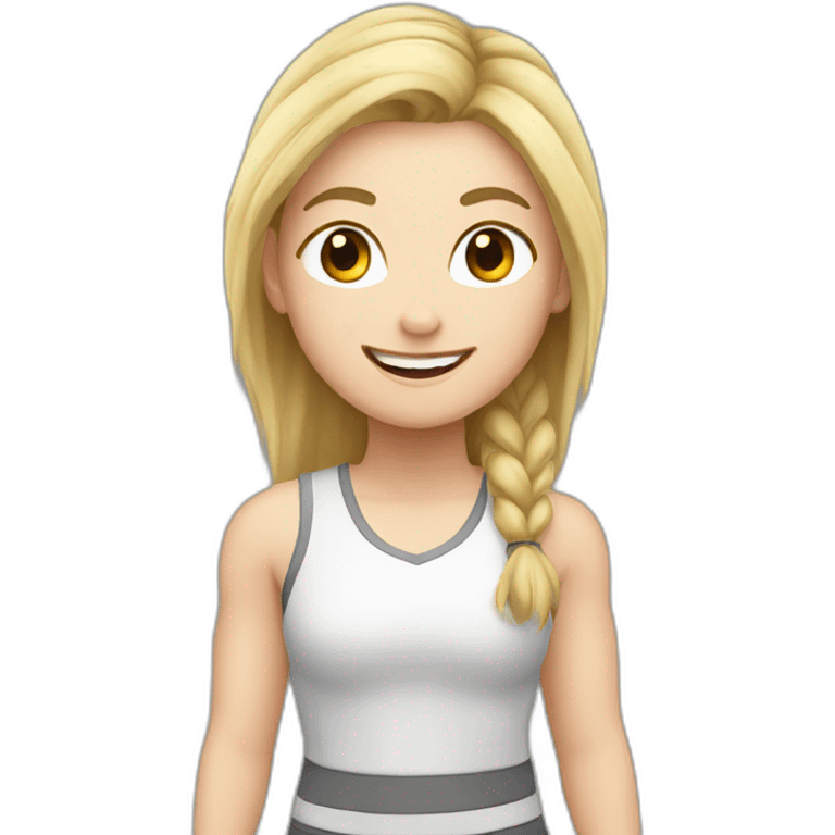 happy fighter white girl emoji