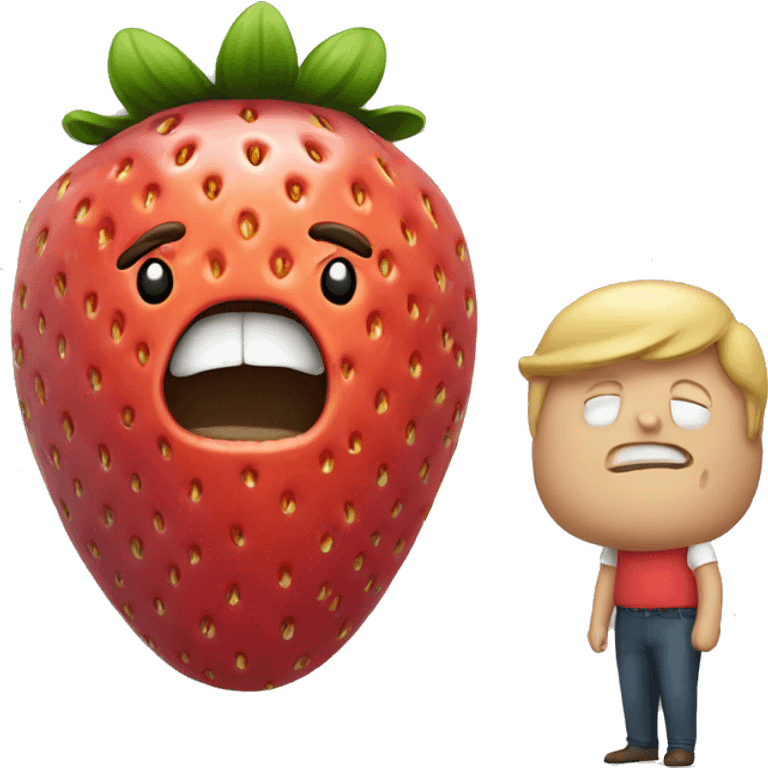 fat strawberry man emoji