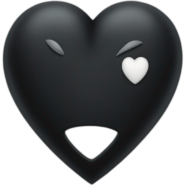 black metal heart emoji