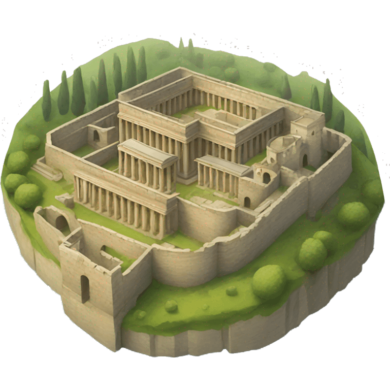 a walled roman city emoji