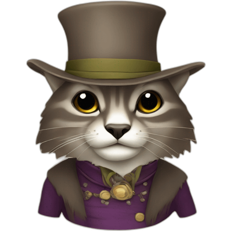 Mapache elegante emoji