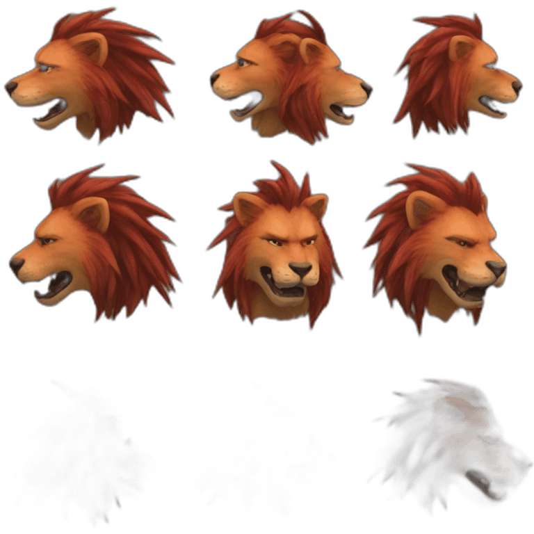 Final Fantasy VII redXIII emoji