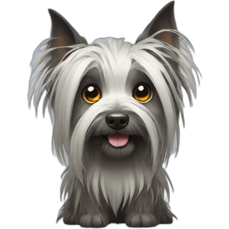 witchy Skye Terrier emoji