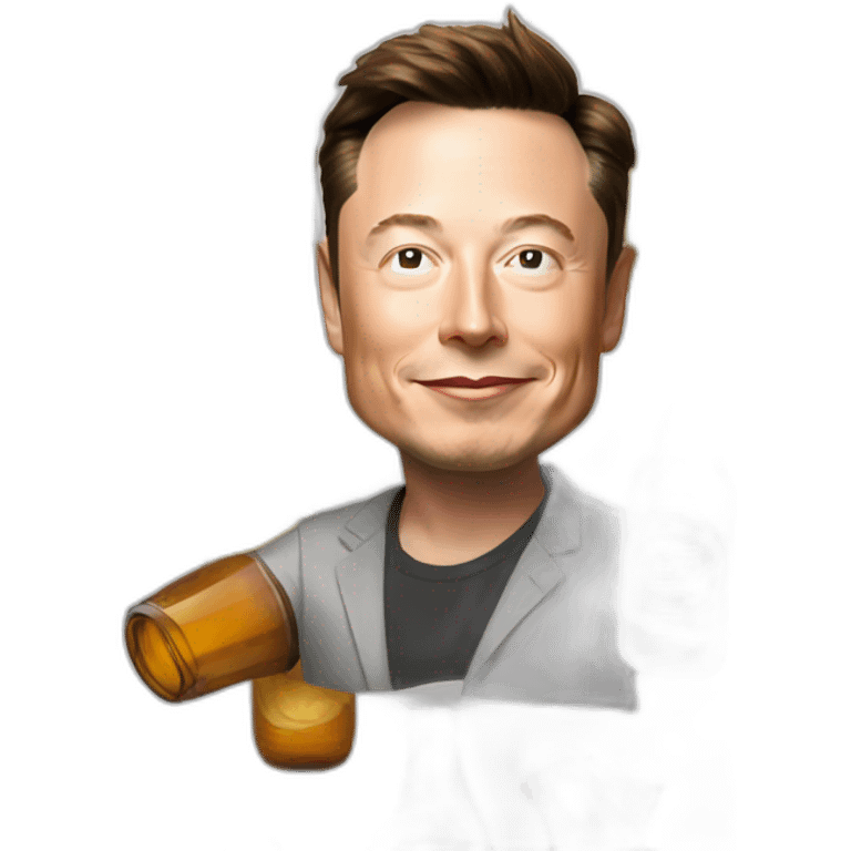 Elon musk beer emoji