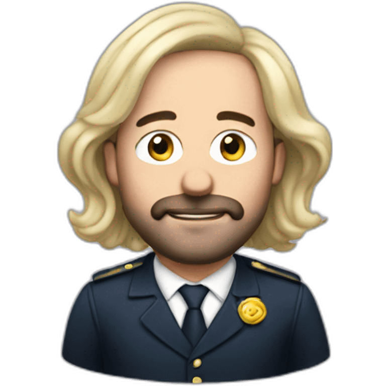 Charles Michel with a wig emoji