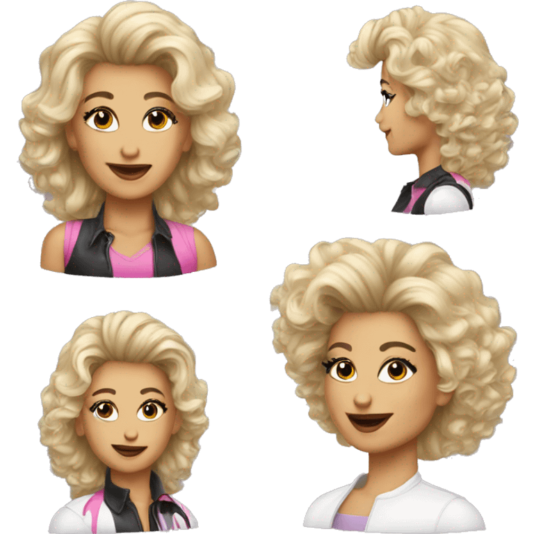 80s hairstylist  emoji