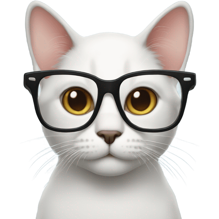 Cat with glasses  emoji