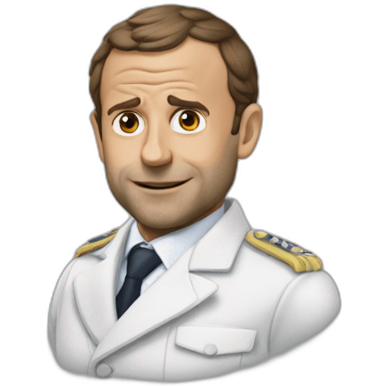 Macron mange emoji