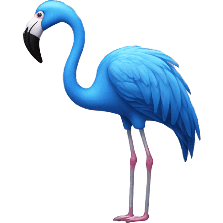 Blue flamingo  emoji