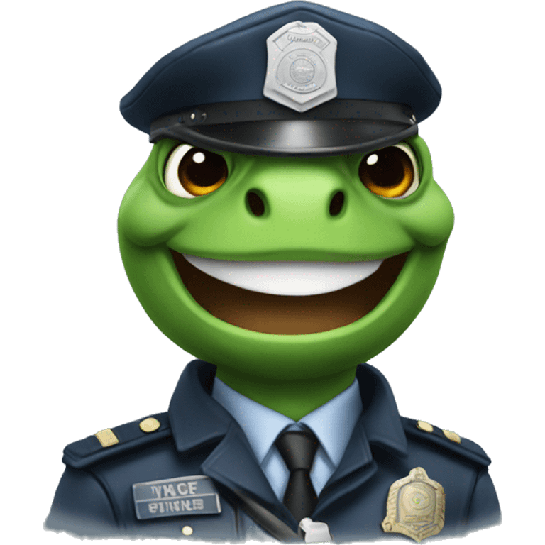 turtle policeman emoji