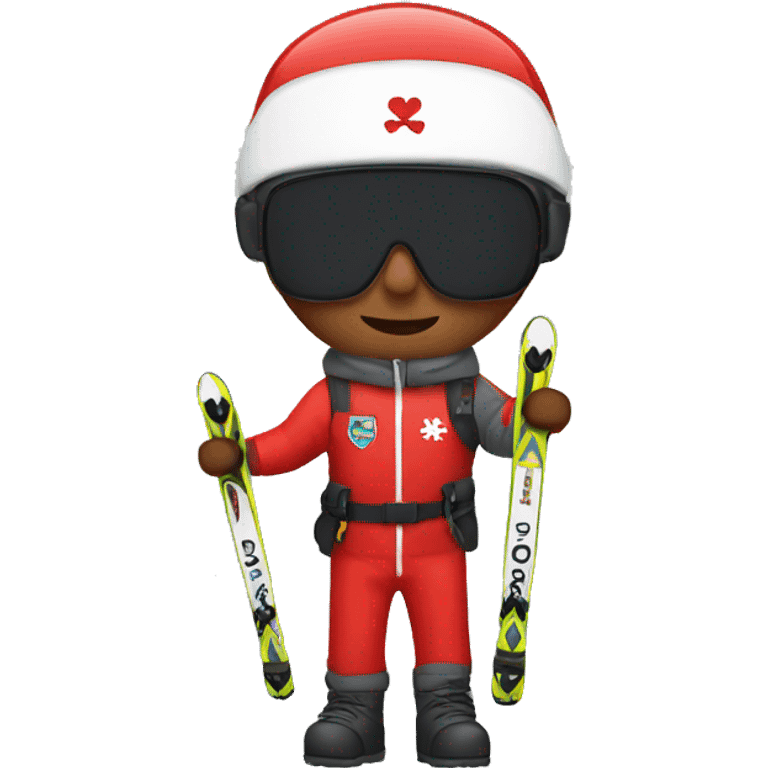 Me with a ski patrol emoji