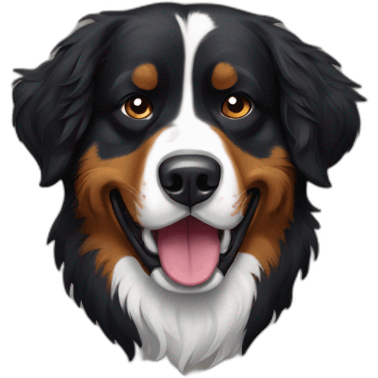 Zombie Bernese mountain dog emoji