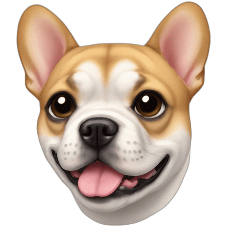 french bulldog shiba inu black snout emoji