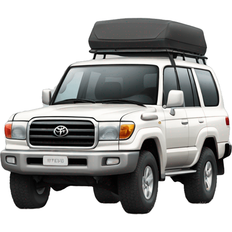 Toyota Land Cruiser blanco off Road  emoji