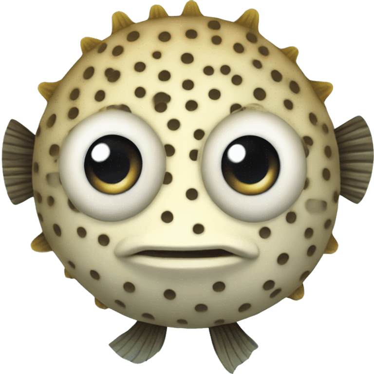 Pufferfish swimmer emoji