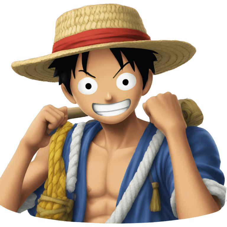 luffy from one piece emoji