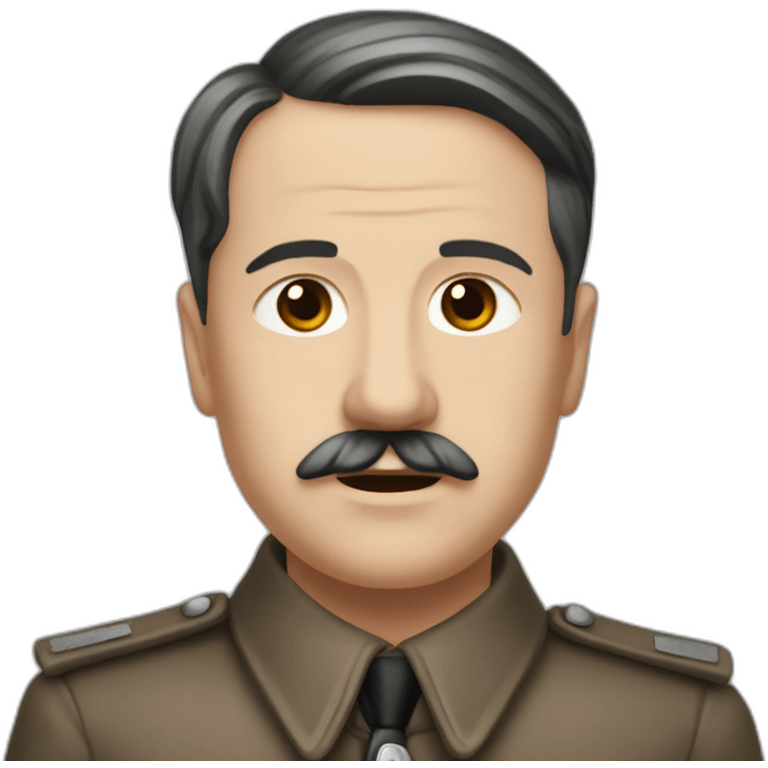 Hitlerqui lève la main emoji