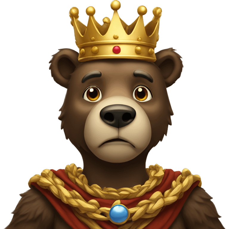 King Bear emoji