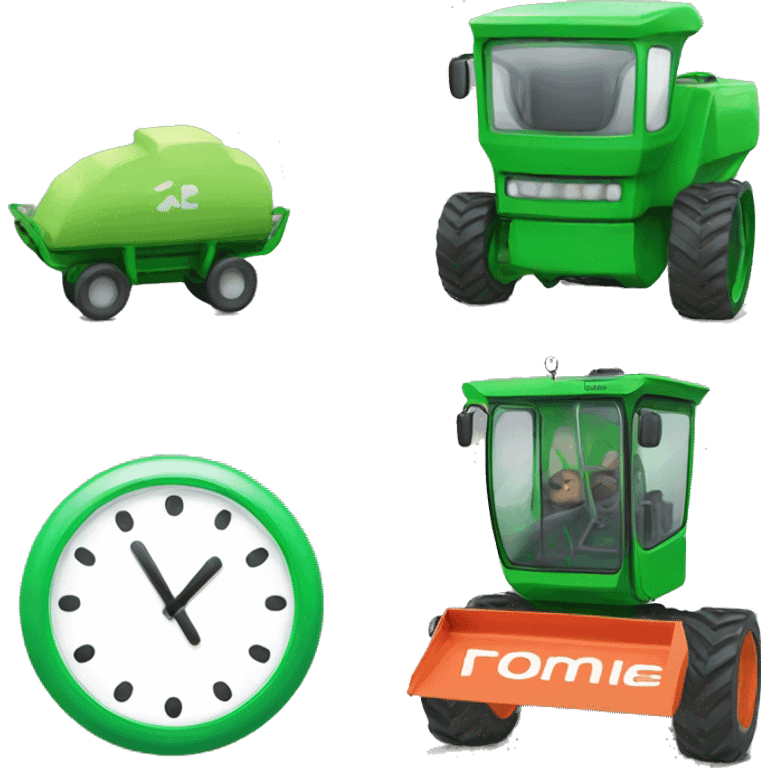 combine two emjois, one of a clock and another of a green check emoji