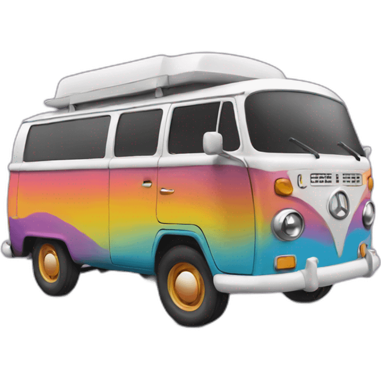 groovy hippy van emoji