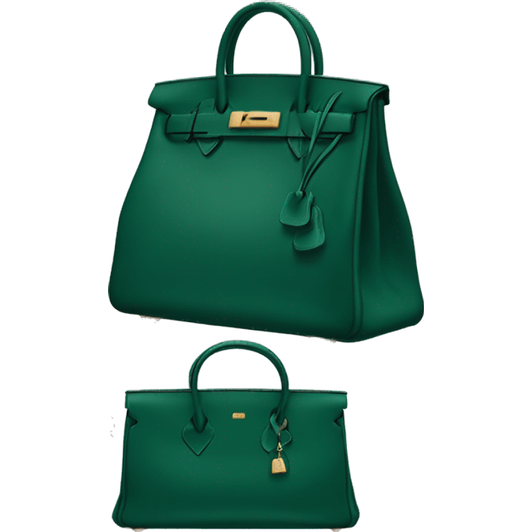 dark green hermes birkin bag emoji