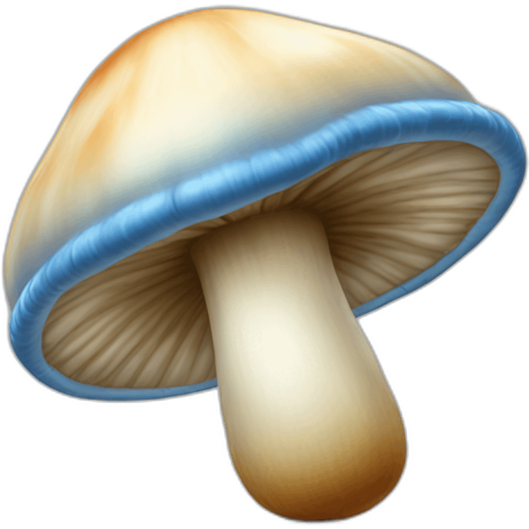 Gros champignon bleu emoji