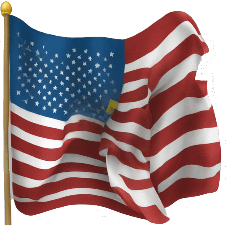 Ukrainian American flag emoji